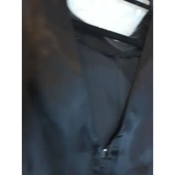 Kellwood Company Black Tiered Ruffle Dress Dark Academia Whimsigoth Size 9 READ - Picture 5 of 12